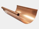 Euro Bead Copper Half Round Gutter