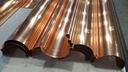 Euro Bead Copper Half Round Gutter