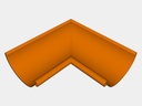 Euro Bead Copper Half Round Gutter Inside Miter