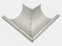 Euro Bead Galvalume Plus Half Round Gutter Outside Miter
