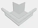 Galvalume Plus Commercial Box Gutter Outside Miter