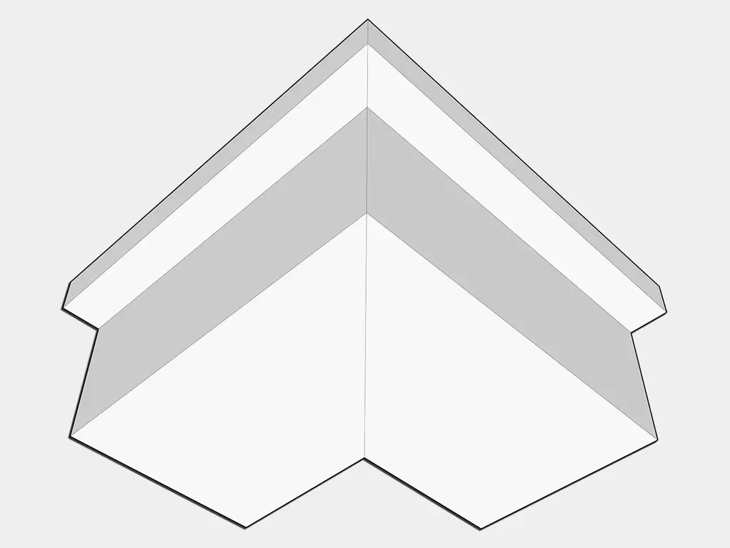 Galvalume Plus Commercial Box Gutter Outside Miter