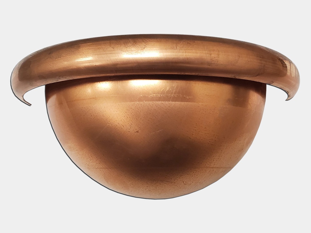 Half Round Copper Gutter Euro Spherical Quarter Ball End Cap