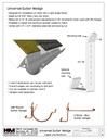 Heavy Duty Lead Coated Copper Gutter Wedge for Angled Fascia