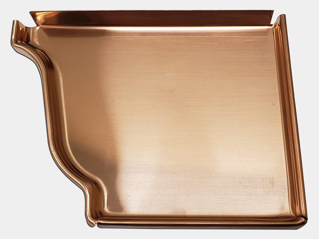 K-Style Copper Gutter Left / Right End Cap