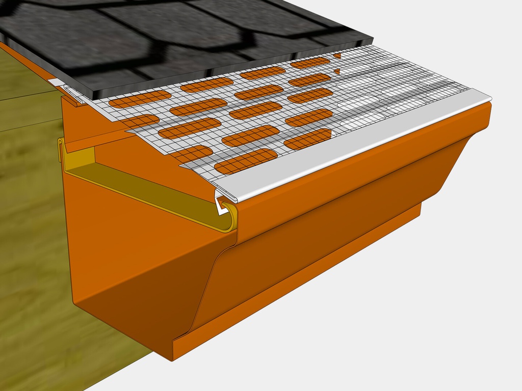 KM Under Roof 0.027" Aluminum Gutter Screen