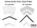 Kynar Steel Commercial Box Gutter Inside Miter