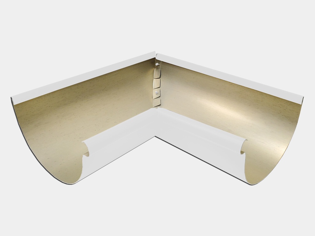 Kynar Steel Half Round Gutter Inside Miter