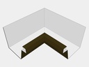 Kynar Steel Industrial Box Gutter Inside Miter