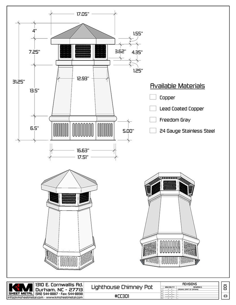 Lighthouse Chimney Pot - Submittal