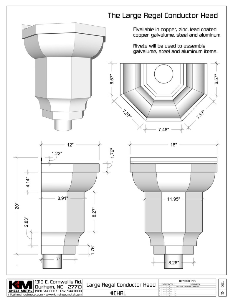 The Regal Large Conductor Head