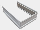 Plain Square 0.032" Kynar Aluminum Downspout Strap