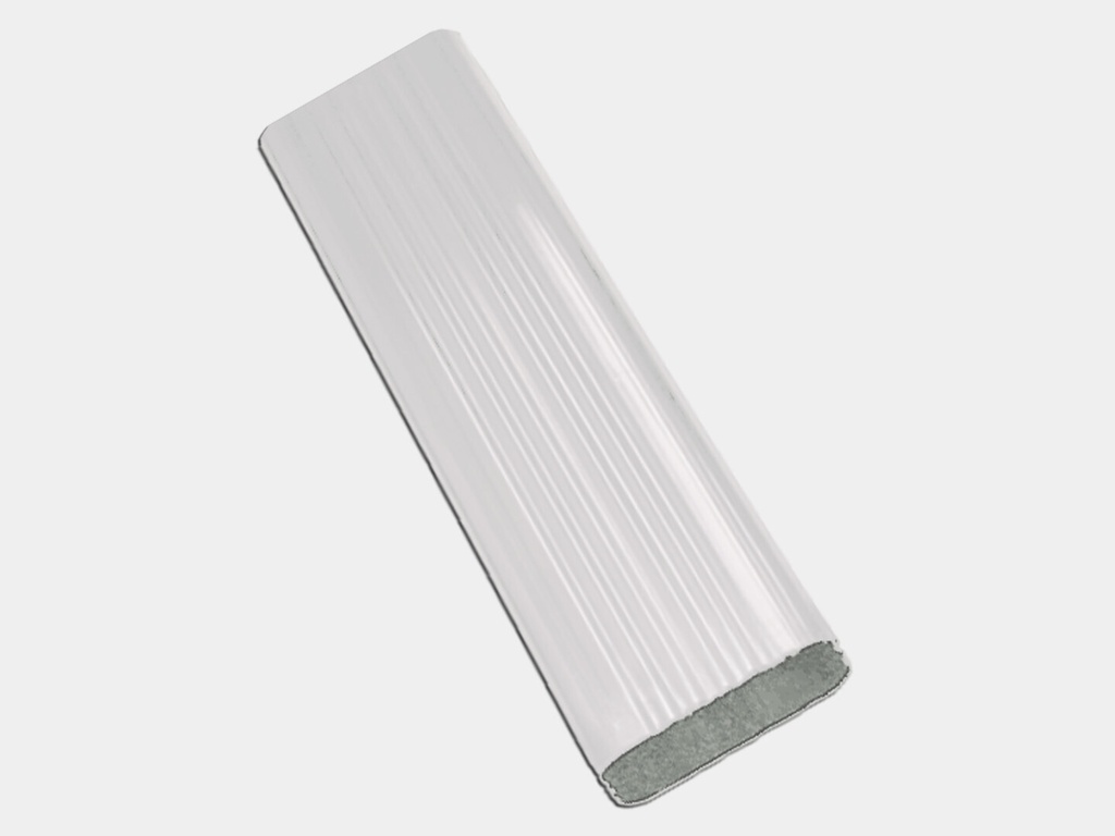 Square Corrugated 0.027" Aluminum Downspout