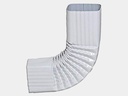 Square Corrugated 0.032" Kynar Aluminum Elbow (B) Style