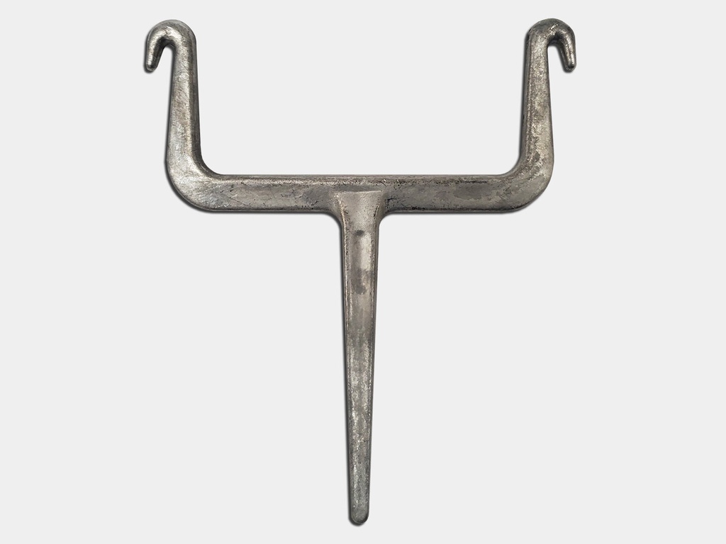 Square Downspout Hook - Cast Zinc