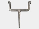 Square Downspout Hook - Cast Zinc