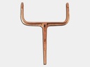 Square Side Fasten Downspout Hook - Copper