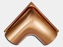 Seamless Euro Bead Half Round Copper Gutter Outside Miter