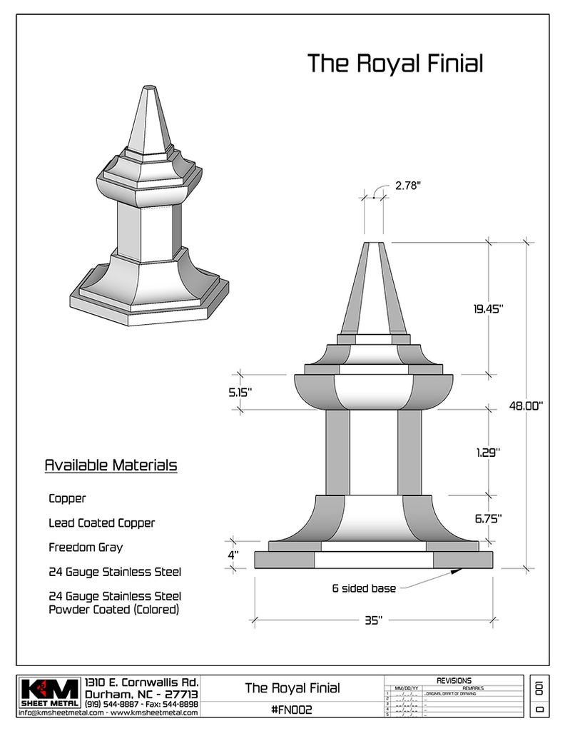 The Royal Finial