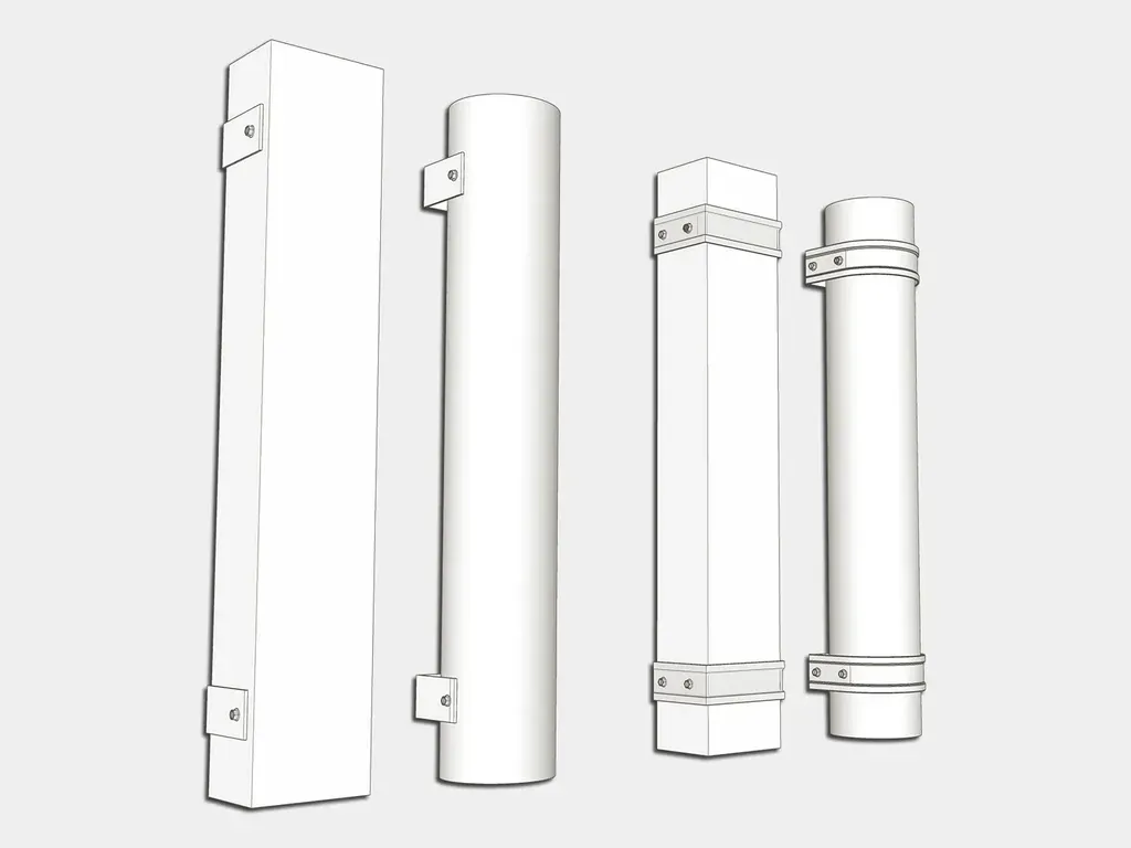 Hidden Mount Kynar Steel Downspout Strap