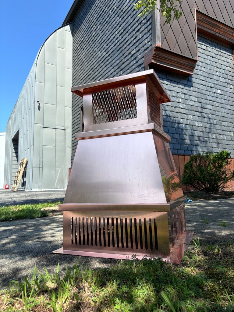 The Knight Chimney Pot - Copper