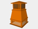 The Knight Chimney Pot - CAD Rendering