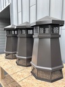 Lighthouse Chimney Pot - Powder Coated Dark Bronze