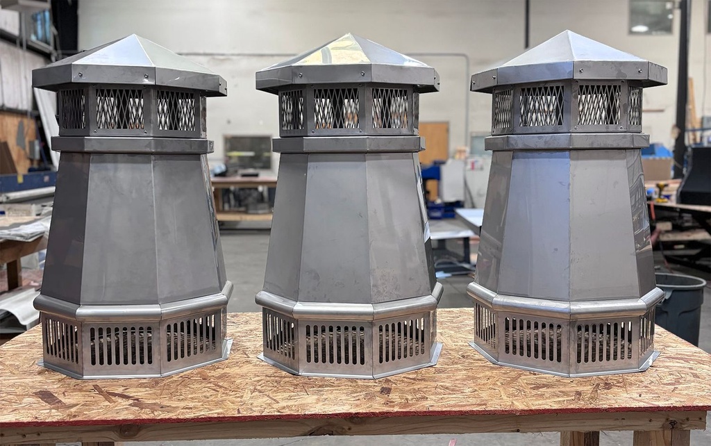 Lighthouse Chimney Pot - Stainless Steel
