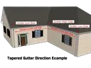 Tapered Gutter Example