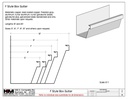 U-Style 0.027" Aluminum Box Gutter Left / Right End Cap