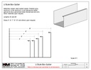 U-Style 0.027" Aluminum U Shaped Box Gutter