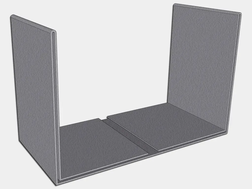 Hidden Mount Freedom Gray Downspout Strap