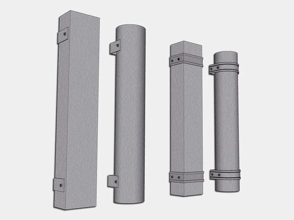 Hidden Mount Freedom Gray Downspout Strap