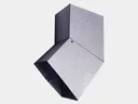 Plain Square Galvanized Steel Elbow (B) Style