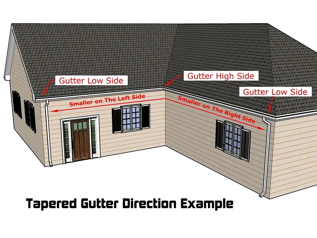 Tapered Gutter Example