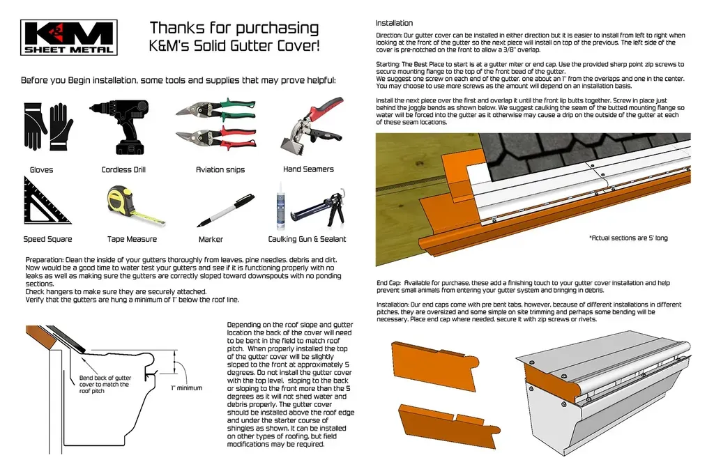 Solid Gutter Cover Free Sample - 2