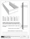Plain Square Freedom Gray Downspout Strap - 1