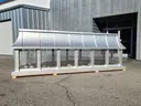 Concave Roof radius chimney caps in freedom gray