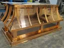 Curved roof custom copper chimney cap
