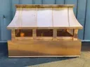 Curved roof copper chimney cap