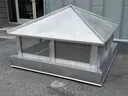 Hip and ridge lead coated custom chimney cap