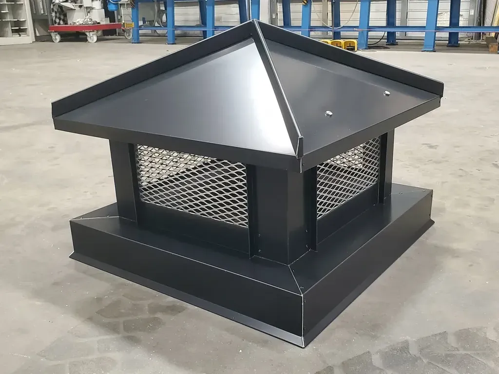 black steel small chimney cap