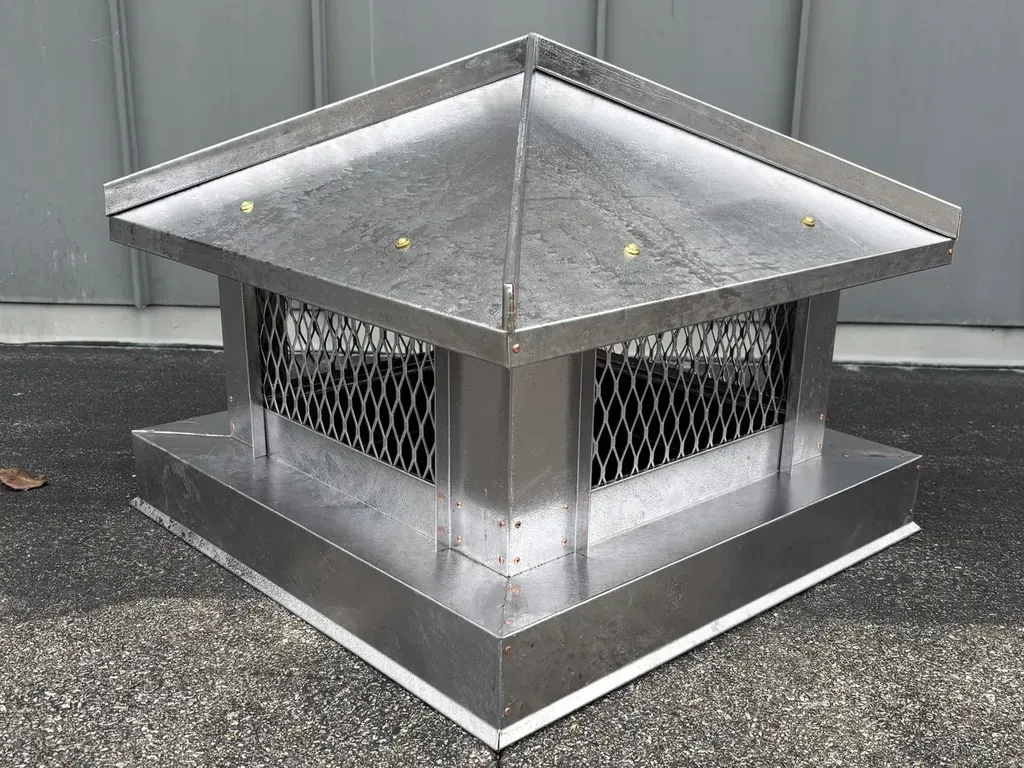 Hip and Ridge Chimney Cap - Copper, Aluminum, Steel - 5