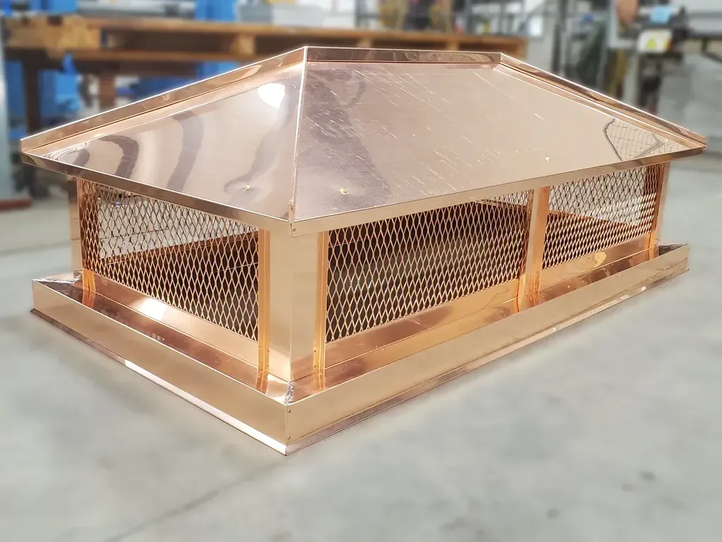 Copper chimney cap