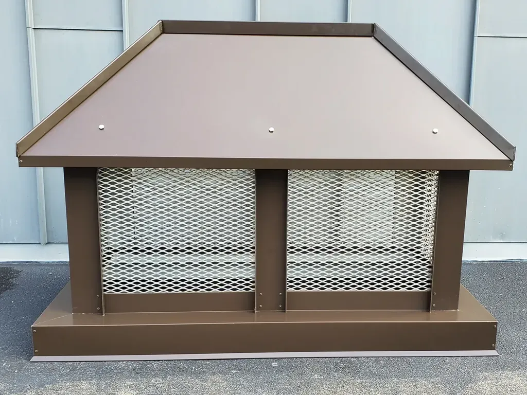 Hip and Ridge Chimney Cap - Copper, Aluminum, Steel - 20