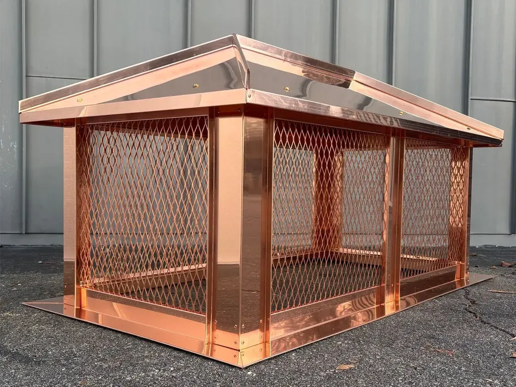 Hip and Ridge Chimney Cap - Copper, Aluminum, Steel - 23