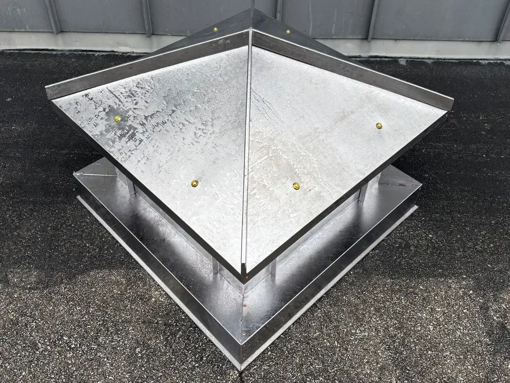Hip and Ridge Chimney Cap - Copper, Aluminum, Steel - 25