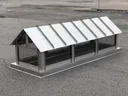 Stainless steel standing seam rake chimney cap