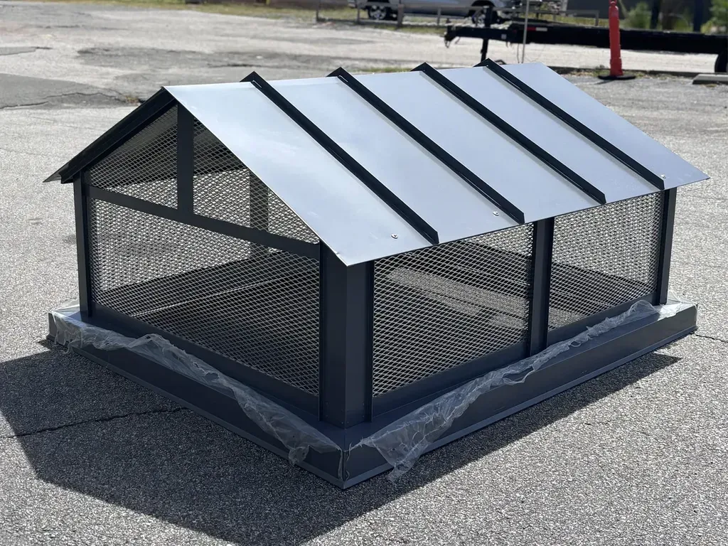 Rake Standing Seam Roof Chimney Cap - 9