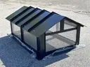 Black top mount aluminum Kynar rake chimney cap